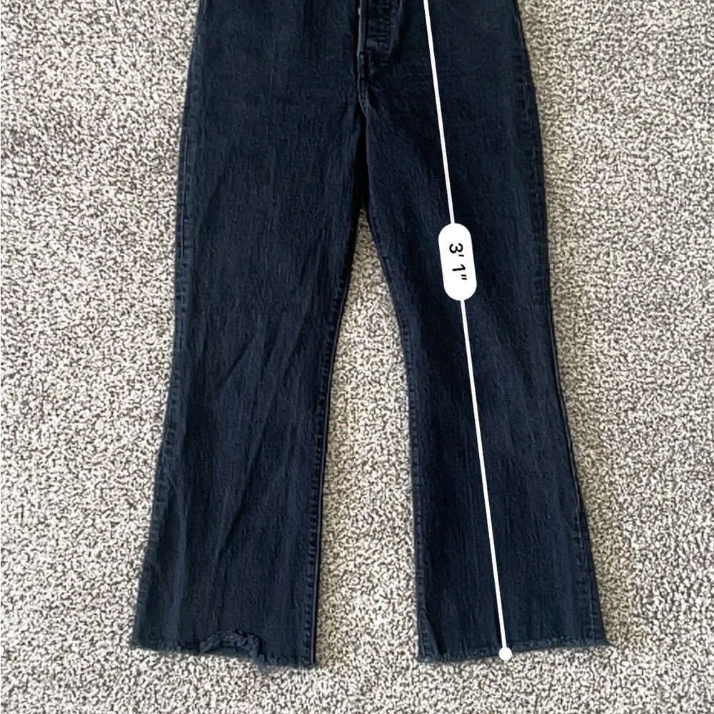 Levi’s Big E Premium Ribcage Crop Flare – High Waisted – Black – Size 25 - Picture 14 of 14